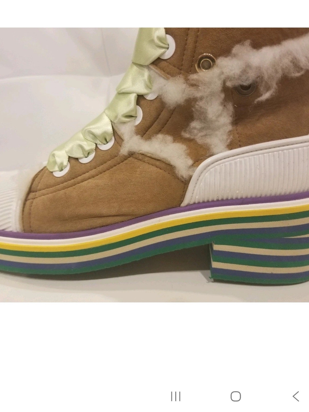 MAISON MARGIELA Ankle SHEARLING Boot $1150 SIZE US 7 NWB - Picture 9 of 12